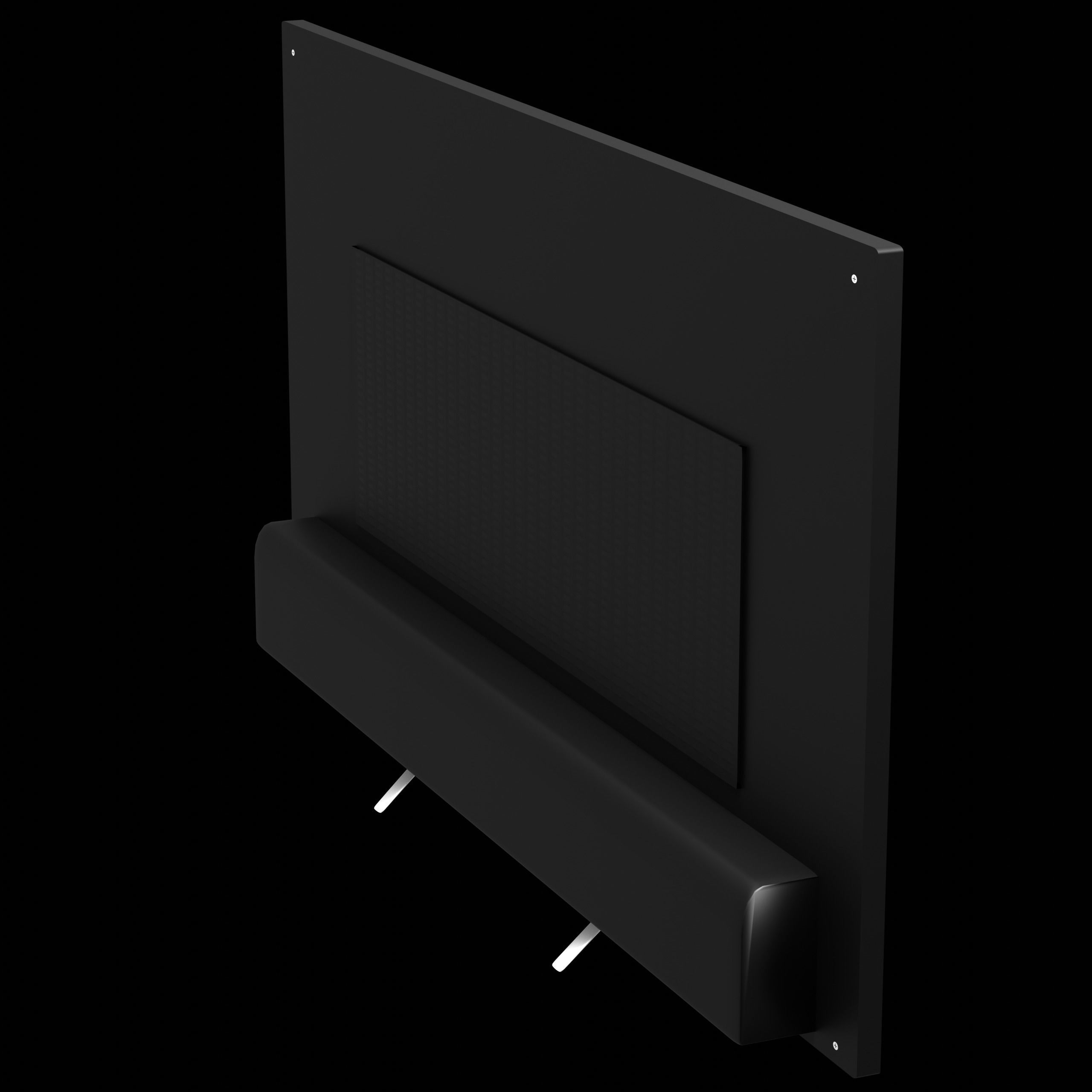 Modern Minimalistic OLED TV Free low-poly 3D model_4