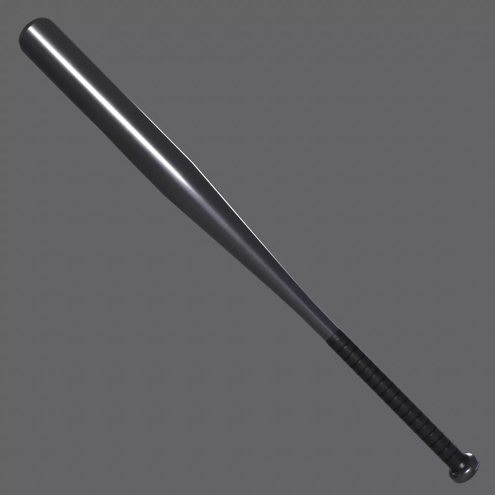 PBR Baseball Bat Steel Low-poly 3D model