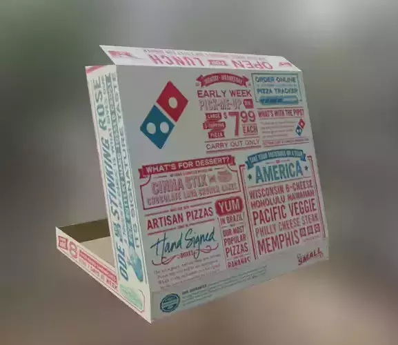 Dominos Pizza Box