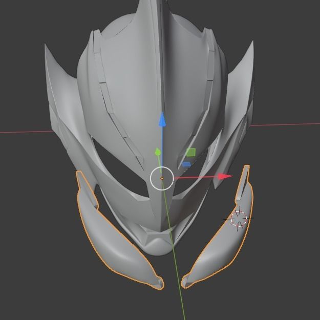Ultraman Hikari 3D printable cosplay helmet 3D print model_15