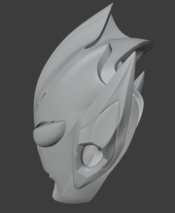 Ultraman Hikari 3D printable cosplay helmet 3D print model_12
