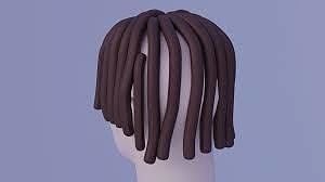 Low Poly Dreadlocks Free low-poly 3D model