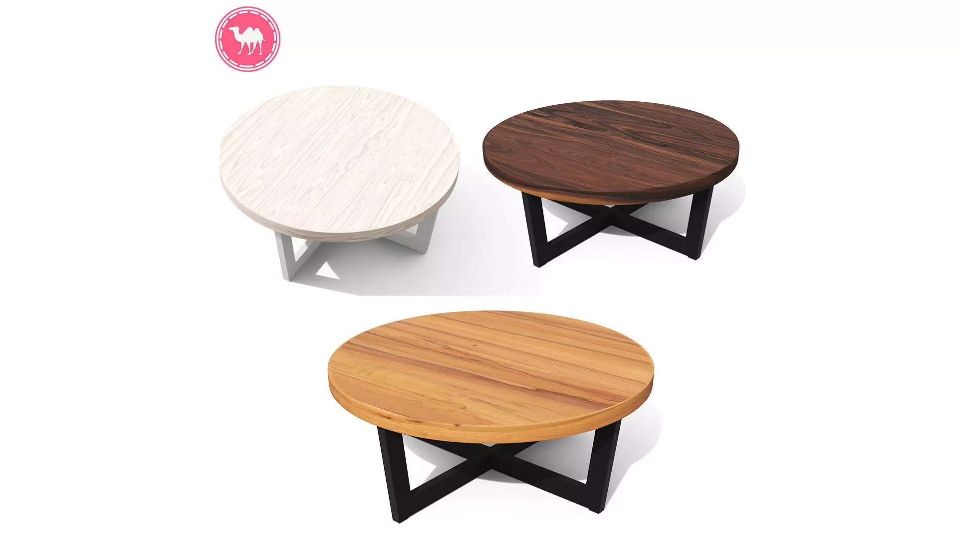 Toba Coffee Table Low-poly 3D model