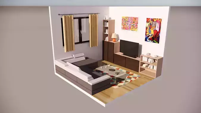living room 3d 