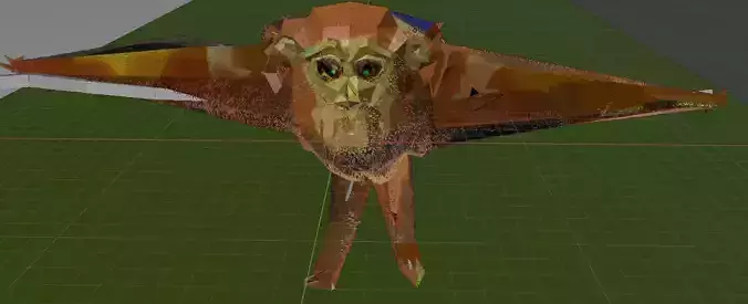 KING KONG VS GODZILLA REMAKE Low-poly 3D model