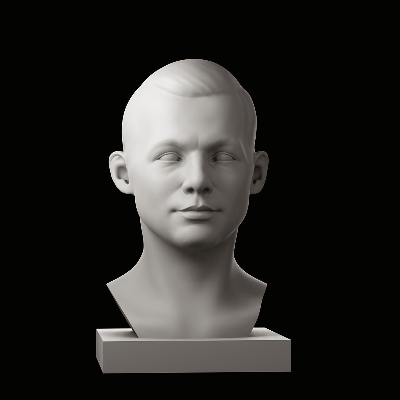 Soviet cosmonaut Yuri Gagarin 3D print model_4