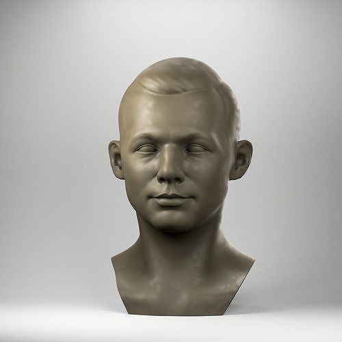 Soviet cosmonaut Yuri Gagarin 3D print model