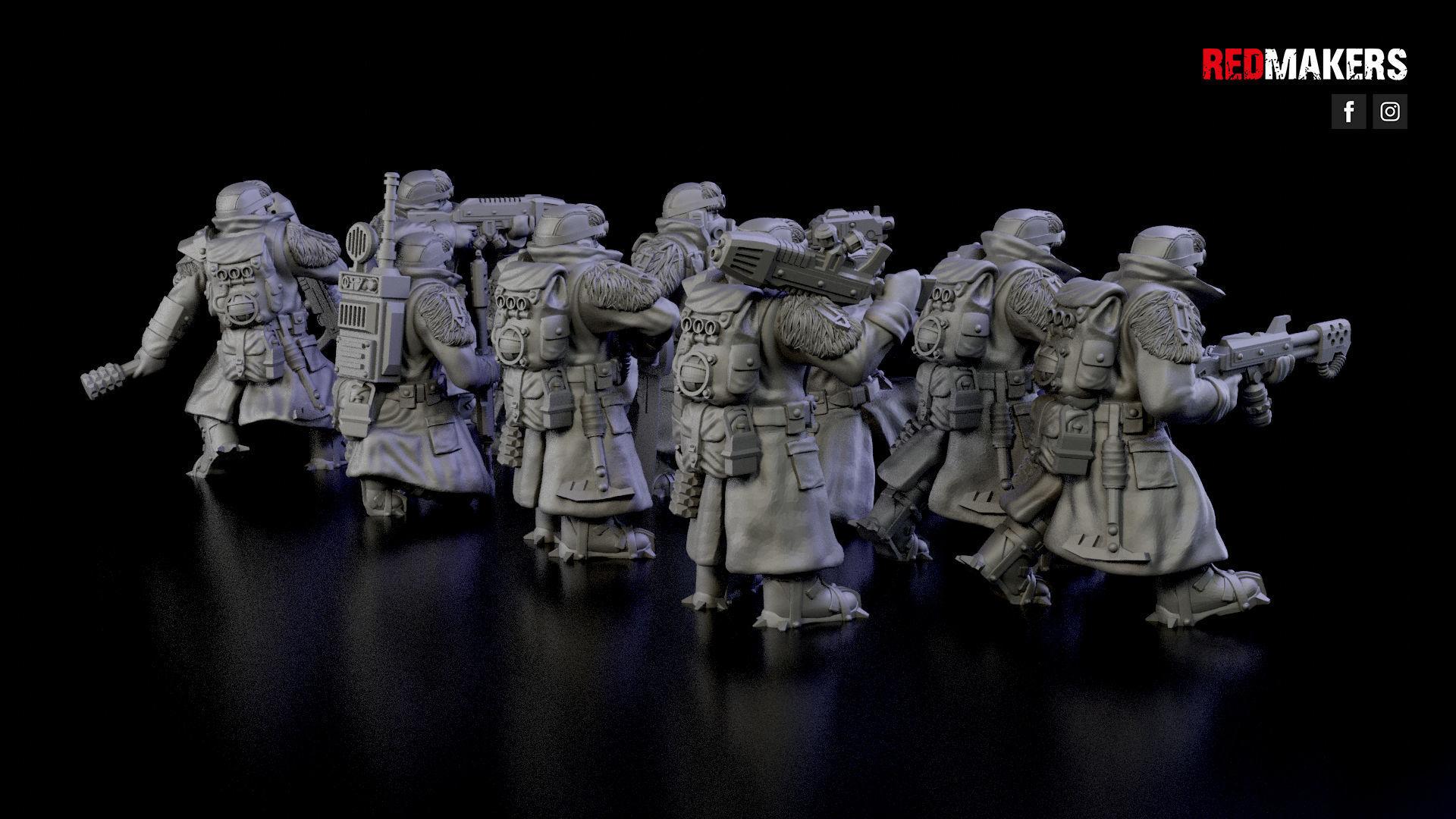 Ice Warriors - Squad of the Imperial Force 3D print model_4