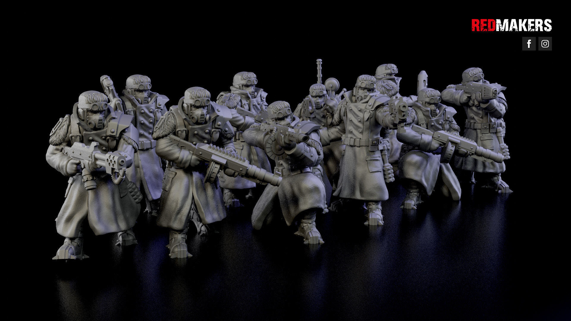 Ice Warriors - Squad of the Imperial Force 3D print model_3