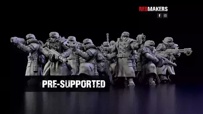Ice Warriors - Squad of the Imperial Force 3D print model