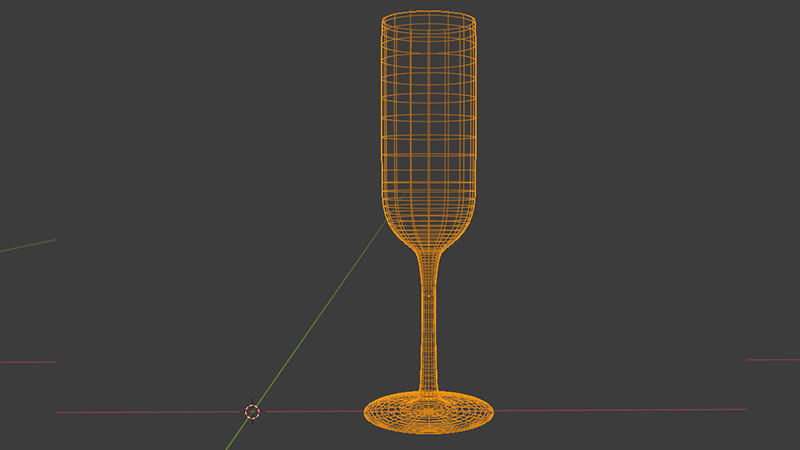 Bar Drinking glasses Set Low-poly 3D model_16