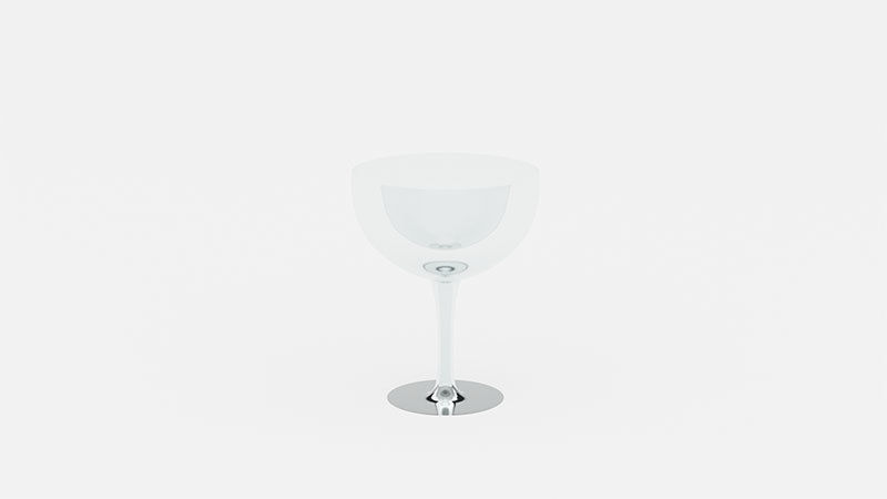 Bar Drinking glasses Set Low-poly 3D model_6