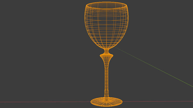 Bar Drinking glasses Set Low-poly 3D model_13