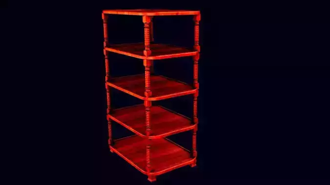 SHELVES five tier bookcase