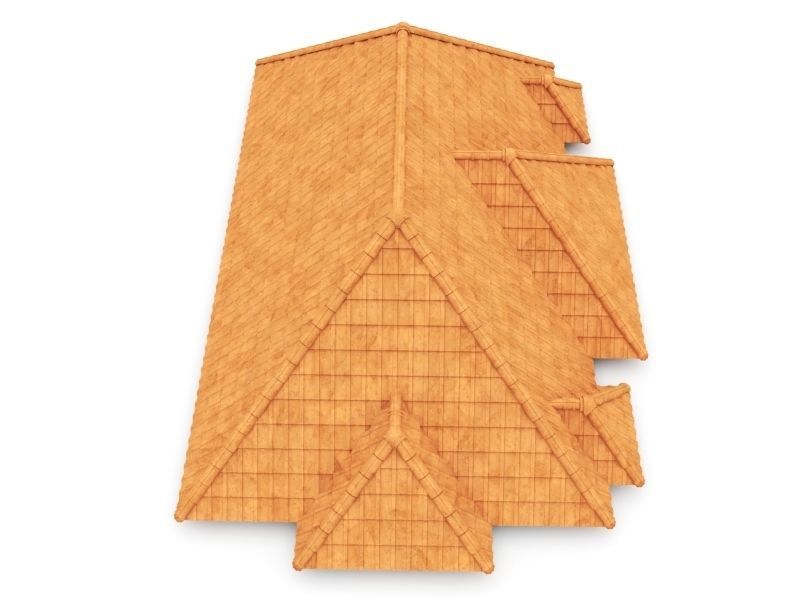 Realistic Roof Tile Collections 3D model_3