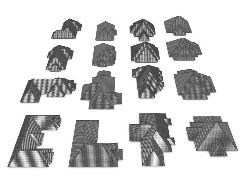 Realistic Roof Tile Collections 3D model_19