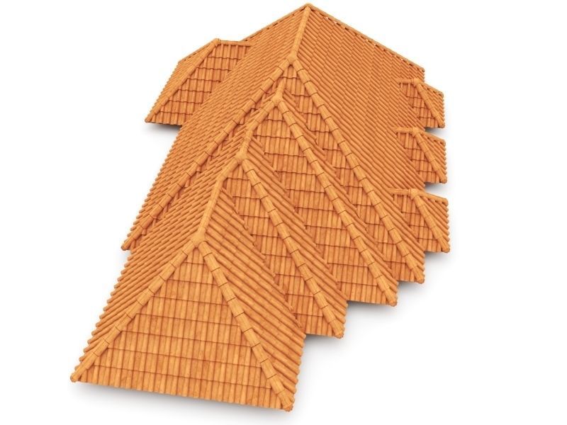 Realistic Roof Tile Collections 3D model_13