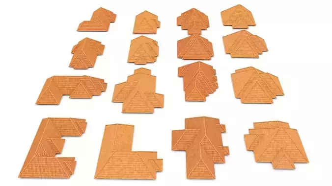 Realistic Roof Tile Collections 