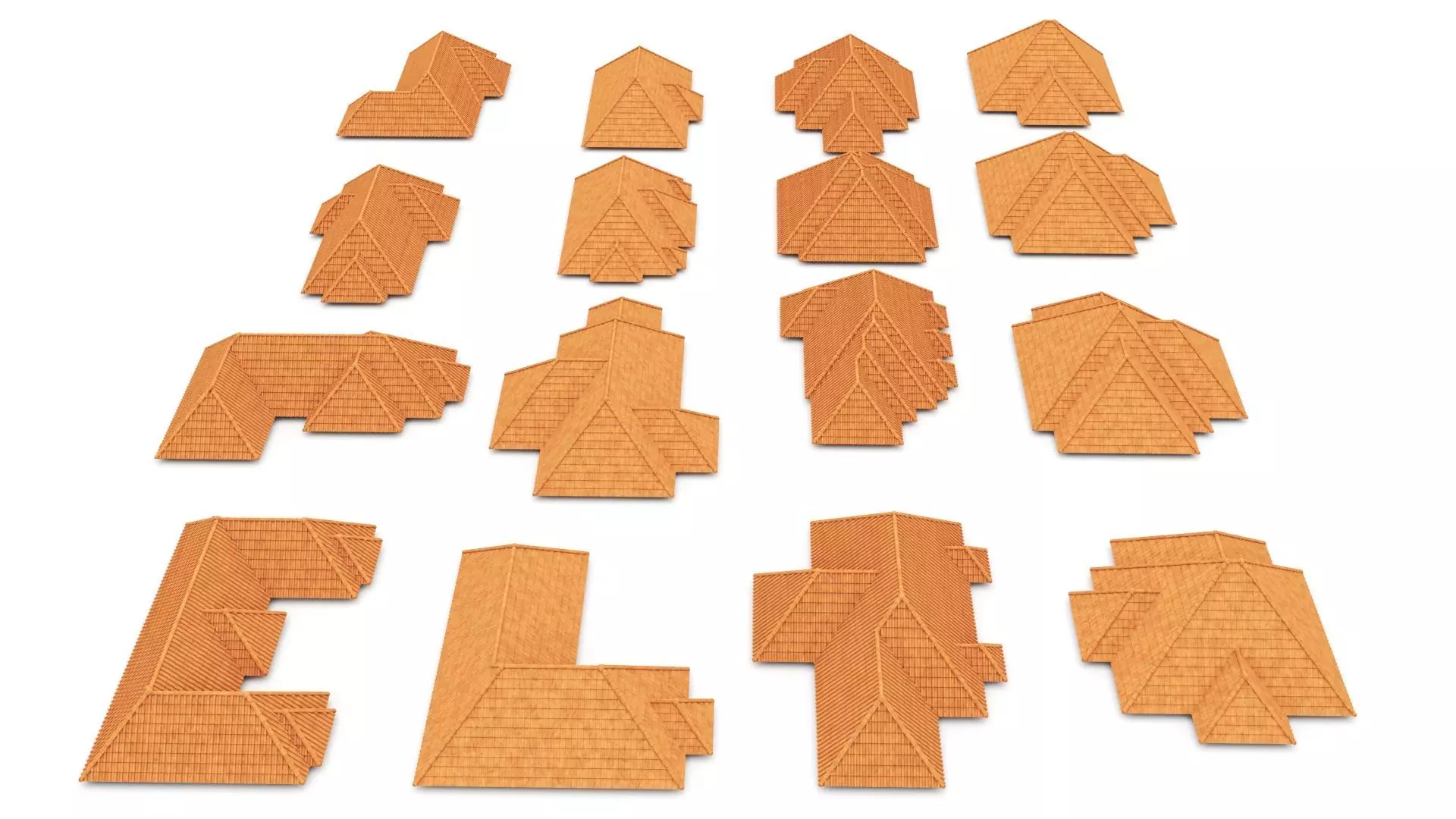 Realistic Roof Tile Collections 3D model_0