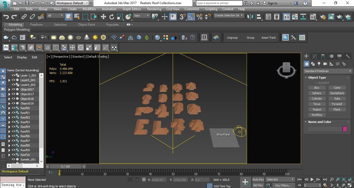 Realistic Roof Tile Collections 3D model_17