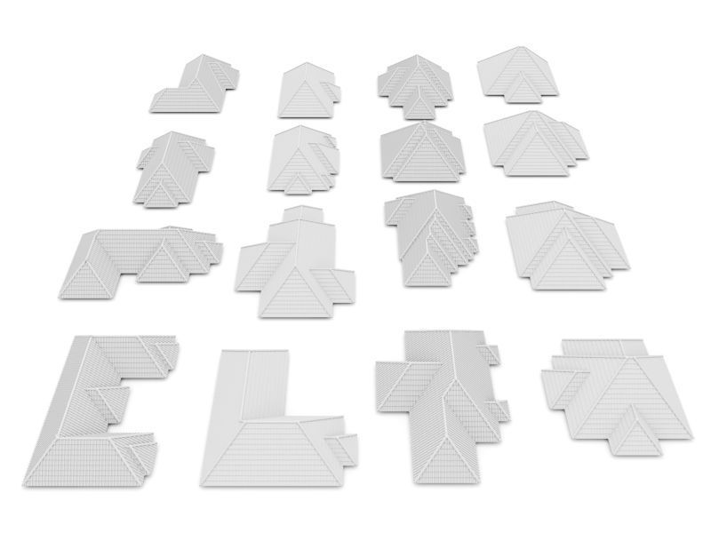 Realistic Roof Tile Collections 3D model_18