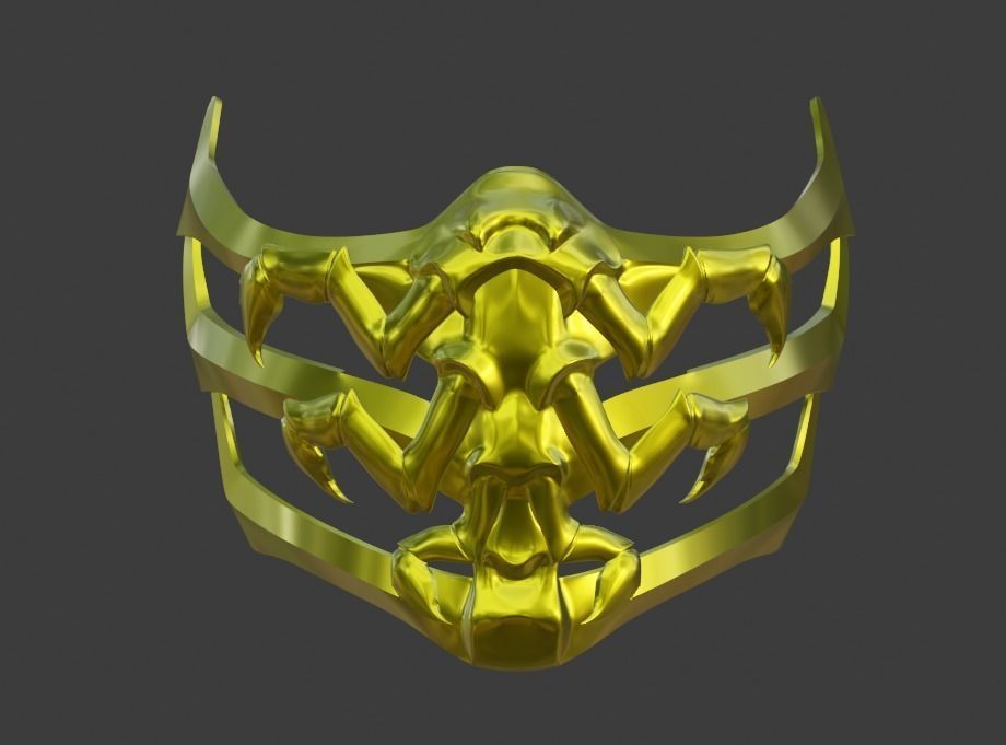 Scorpion mask from Mortal Kombat 11 - Scorpion bite 3D print model
