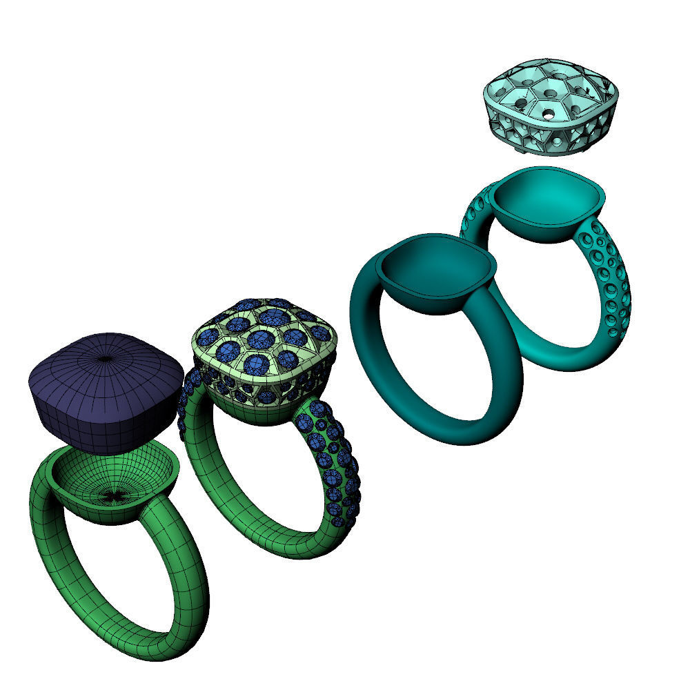 Nudo Classic Ring 3D print model_6