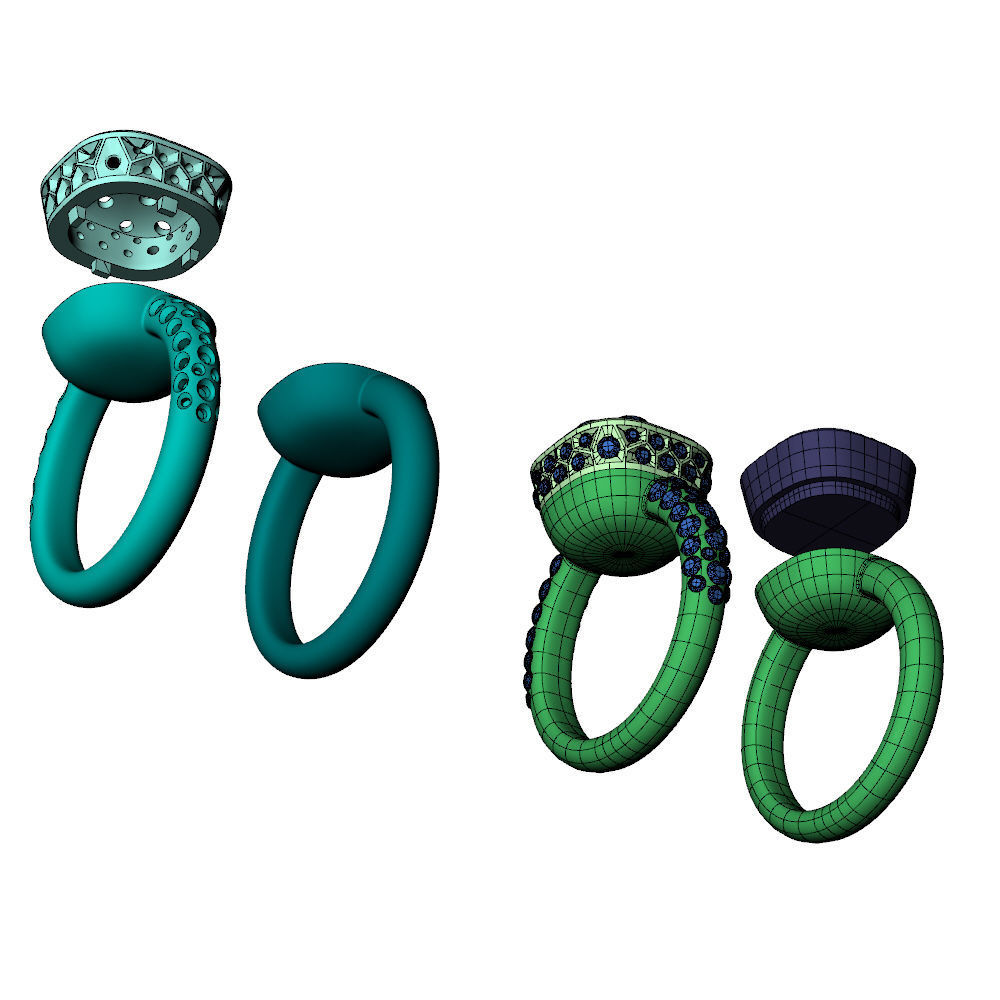 Nudo Classic Ring 3D print model_7