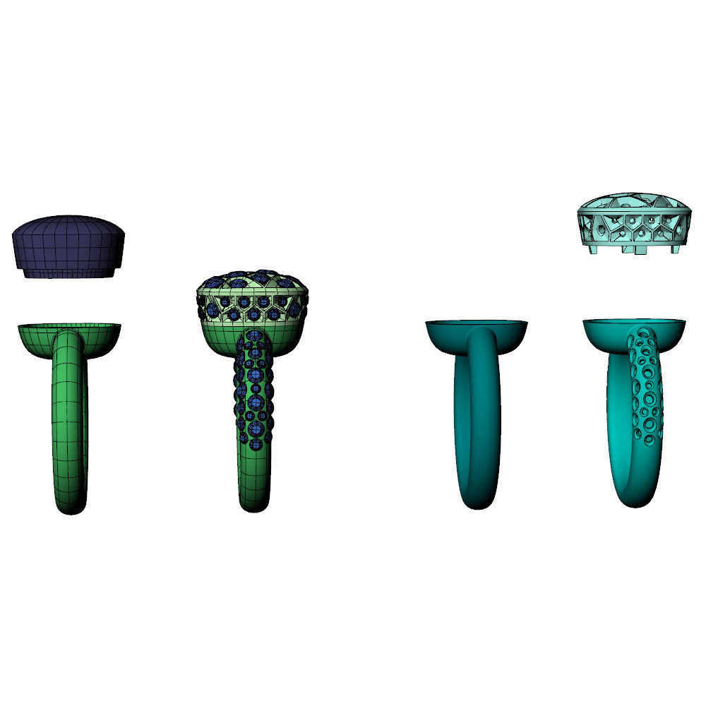 Nudo Classic Ring 3D print model_5