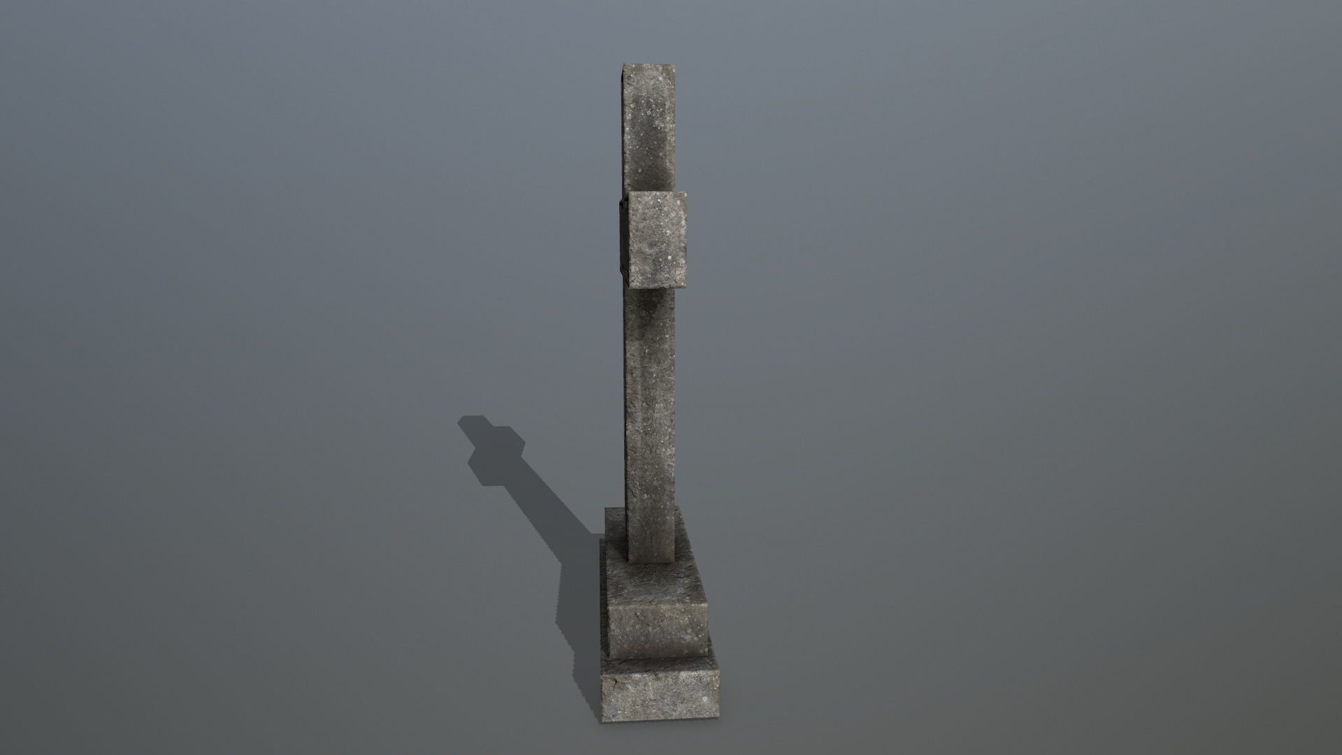 Tomb Stone Set Low-poly 3D model_28