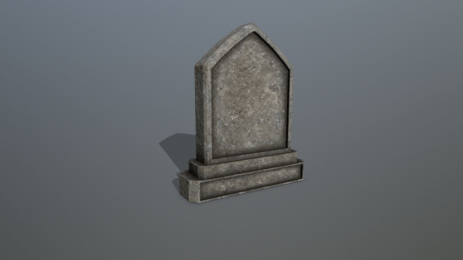 Tomb Stone Set Low-poly 3D model_16