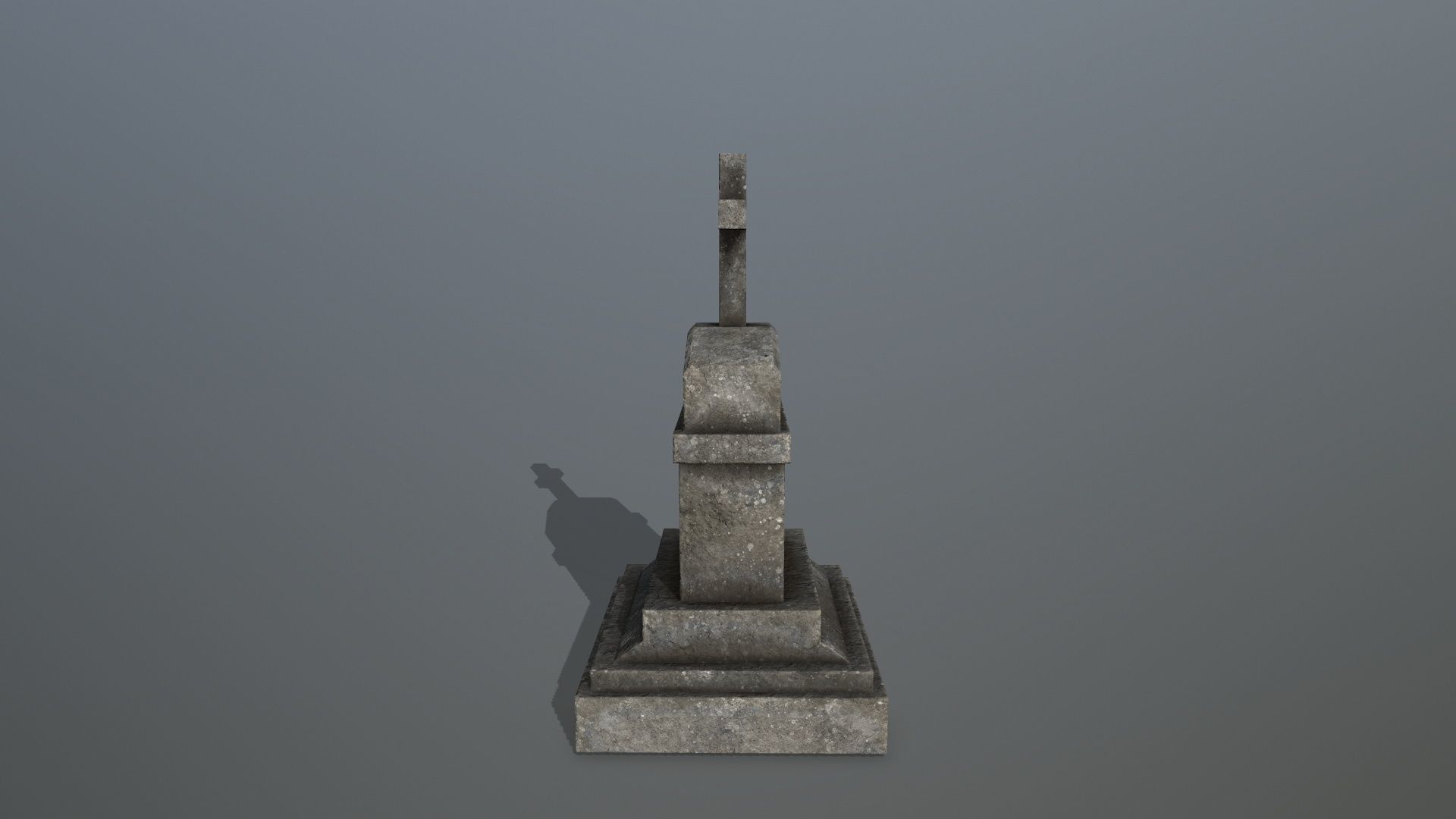 Tomb Stone Set Low-poly 3D model_31