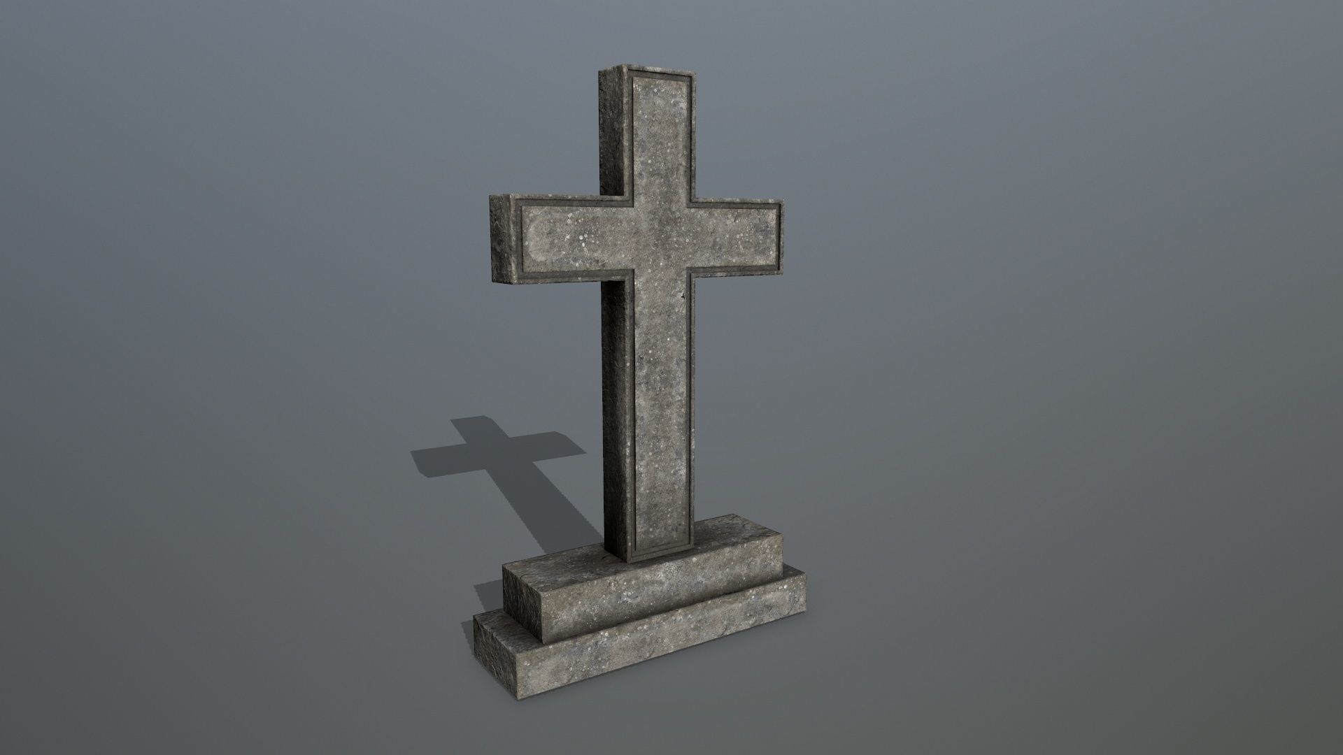 Tomb Stone Set Low-poly 3D model_27
