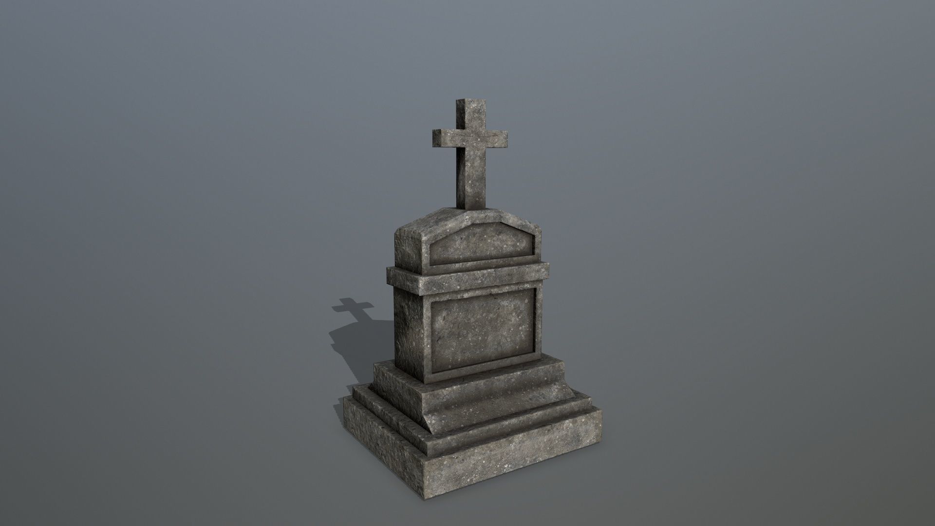 Tomb Stone Set Low-poly 3D model_30