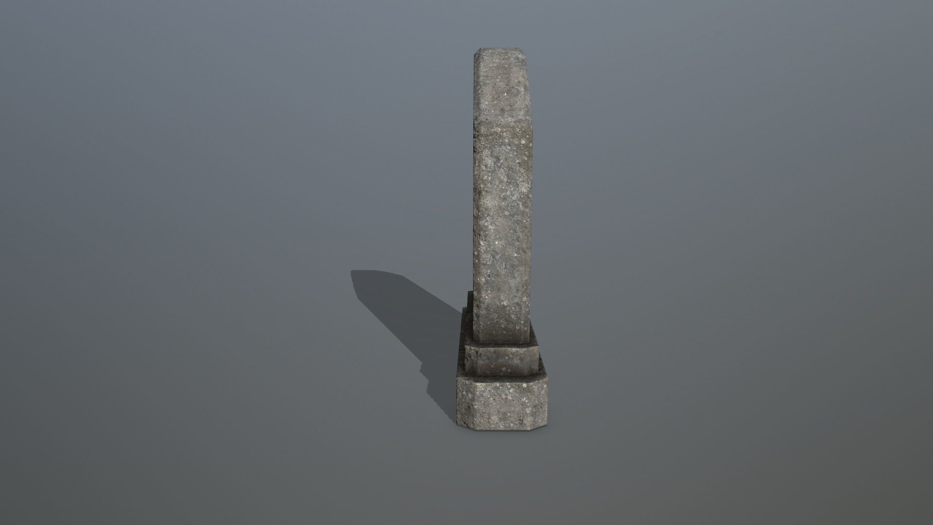 Tomb Stone Set Low-poly 3D model_17