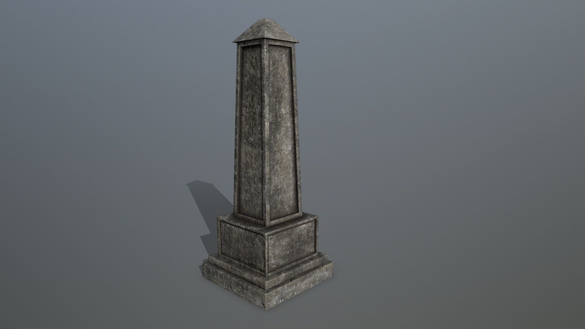 Tomb Stone Set Low-poly 3D model_19