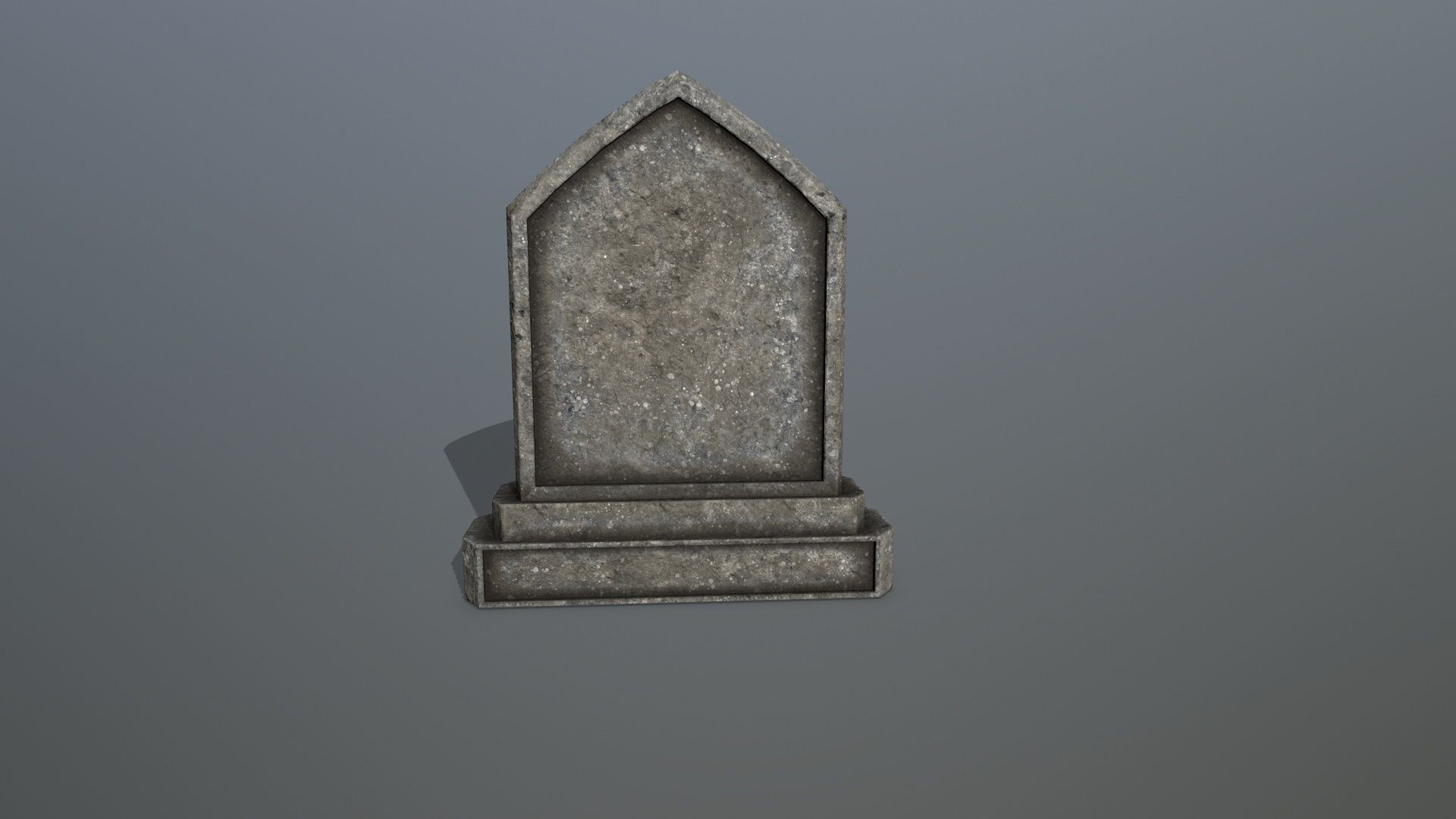 Tomb Stone Set Low-poly 3D model_18