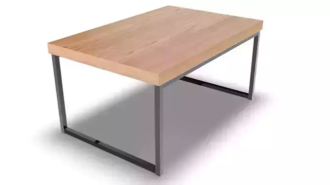 Living Room Table 001 Low-poly 3D model