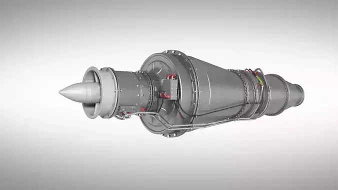 jet engine drone 3D model