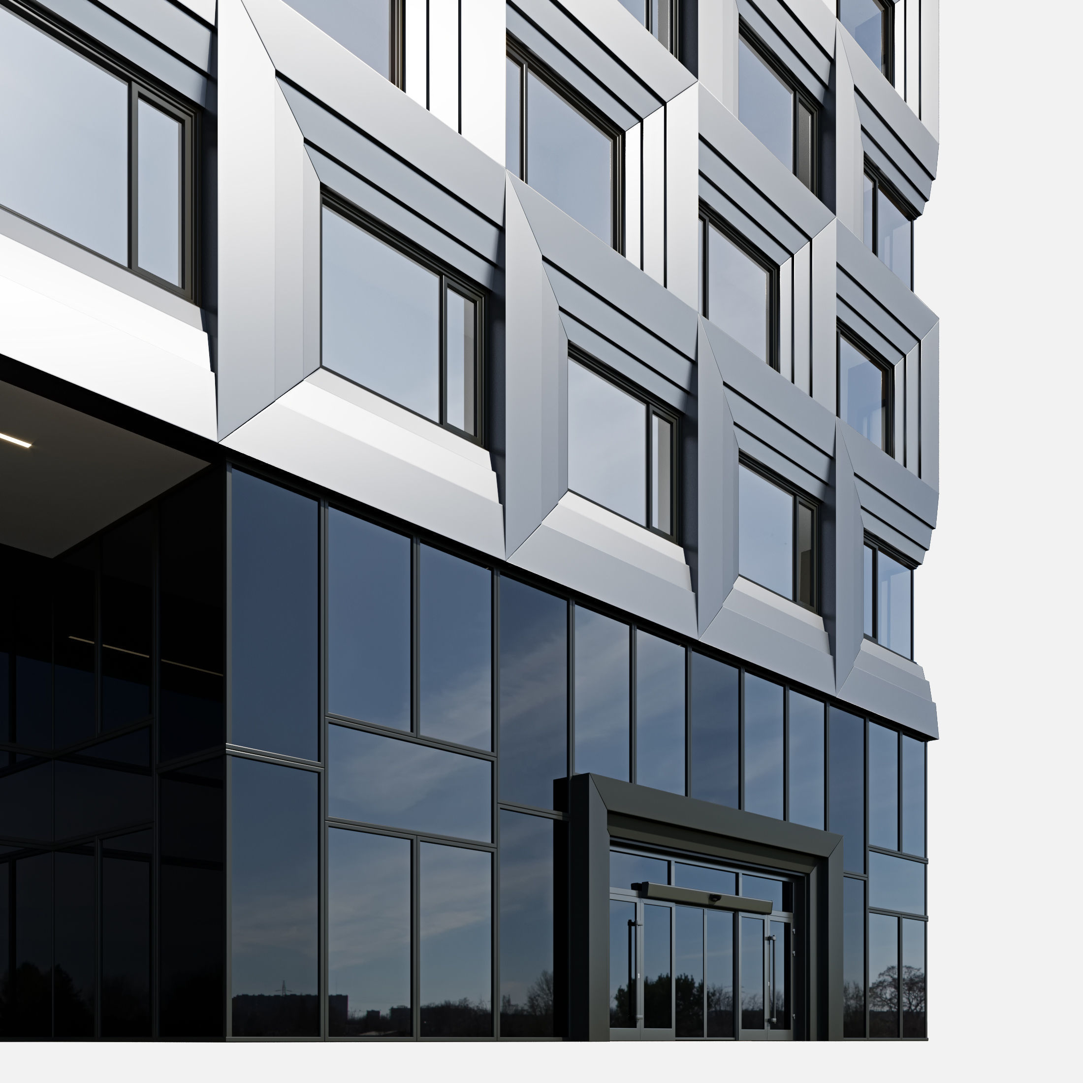 Commercial building 4 3D model_9