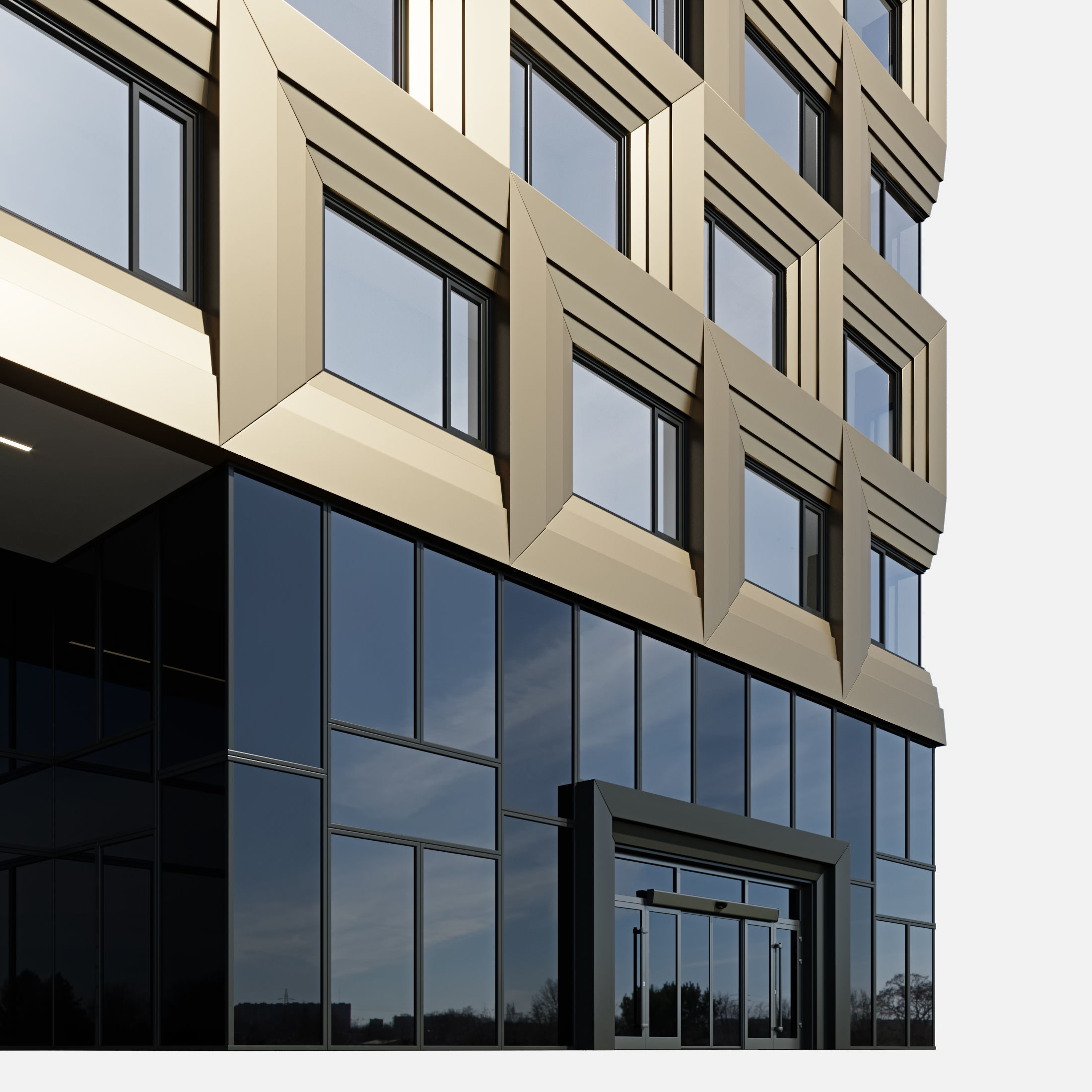 Commercial building 4 3D model_8