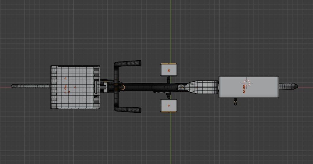 Women Cruiser Bike with Basket 3D Character Bicycle 3D low poly Low-poly 3D model_9