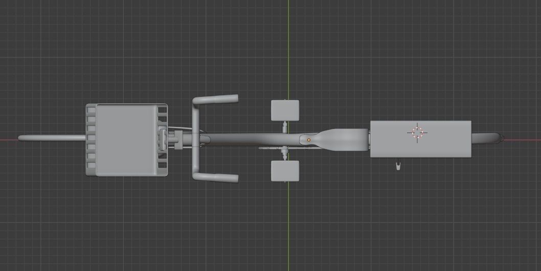 Women Cruiser Bike with Basket 3D Character Bicycle 3D low poly Low-poly 3D model_8