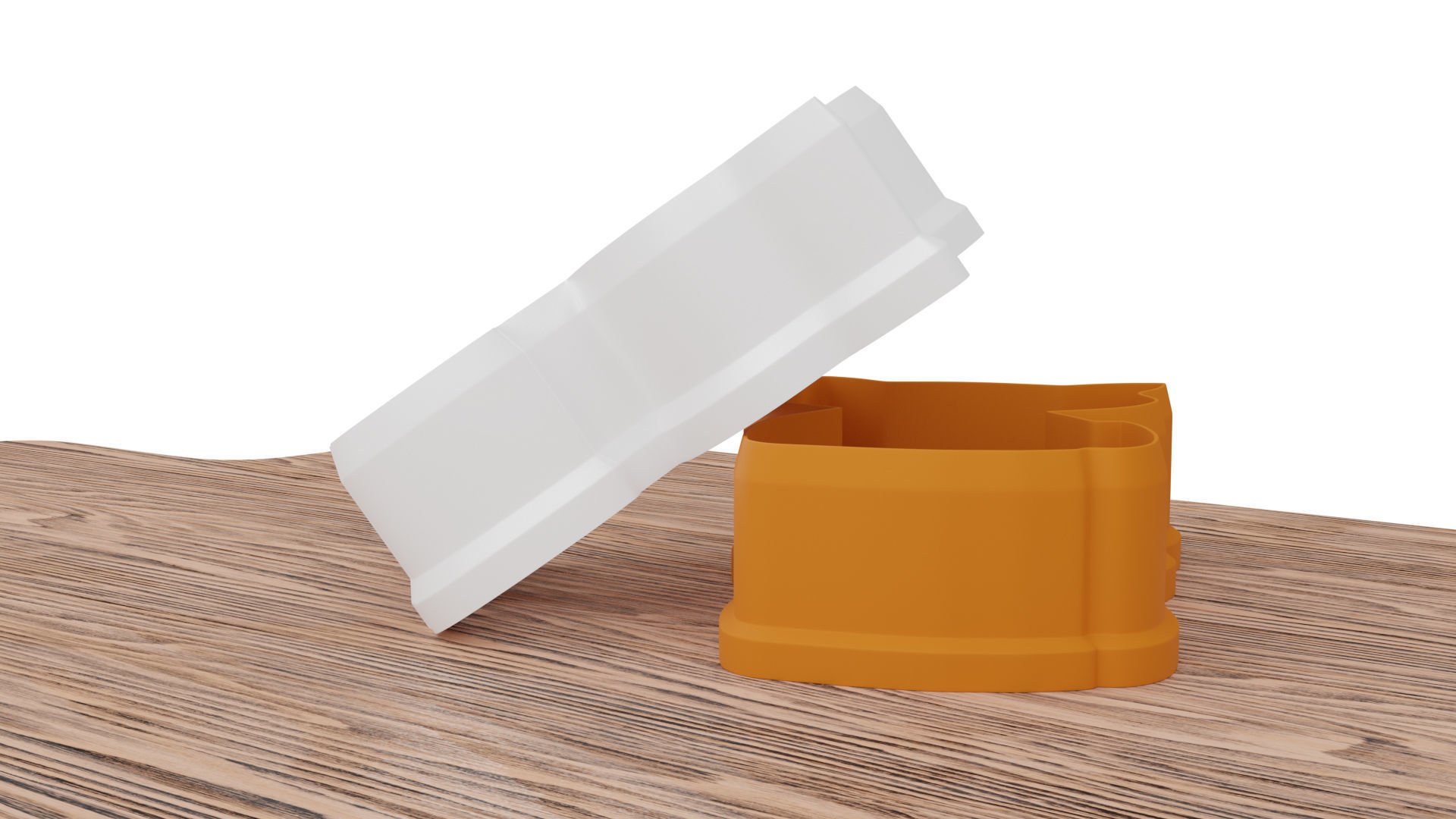 Two-in-one cat-shaped mold for 3D printer 3D print model_3