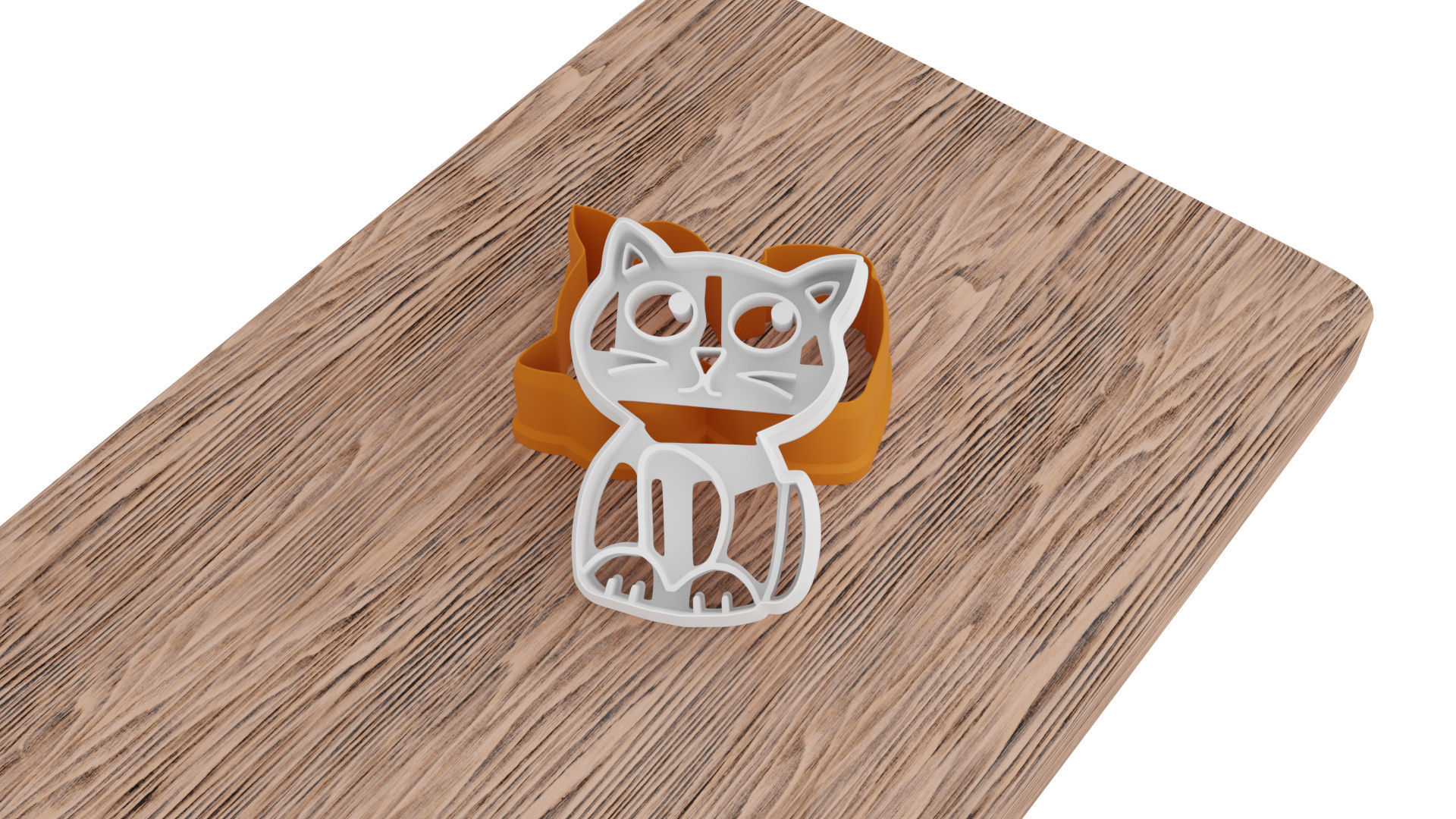 Two-in-one cat-shaped mold for 3D printer 3D print model_4