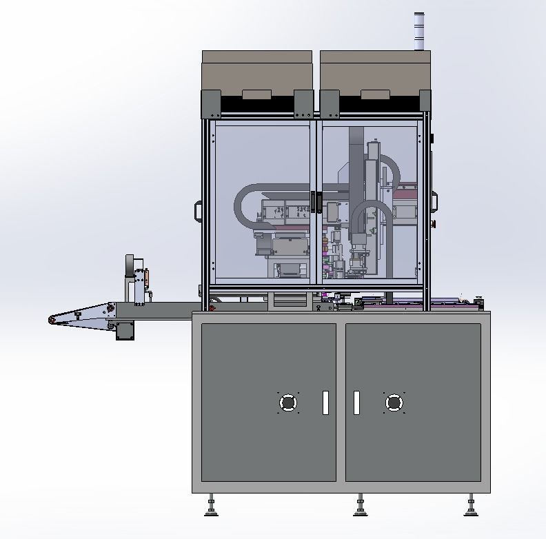 Mobile phone and tablet computer screen  assembly machine 3D model_2