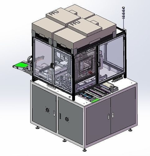 Mobile phone and tablet computer screen  assembly machine 3D model