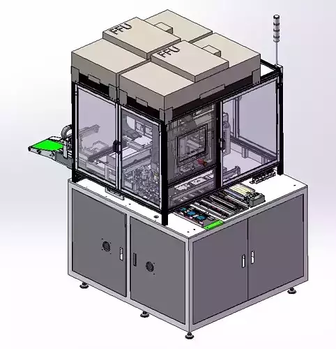 Mobile phone and tablet computer screen  assembly machine 3D model