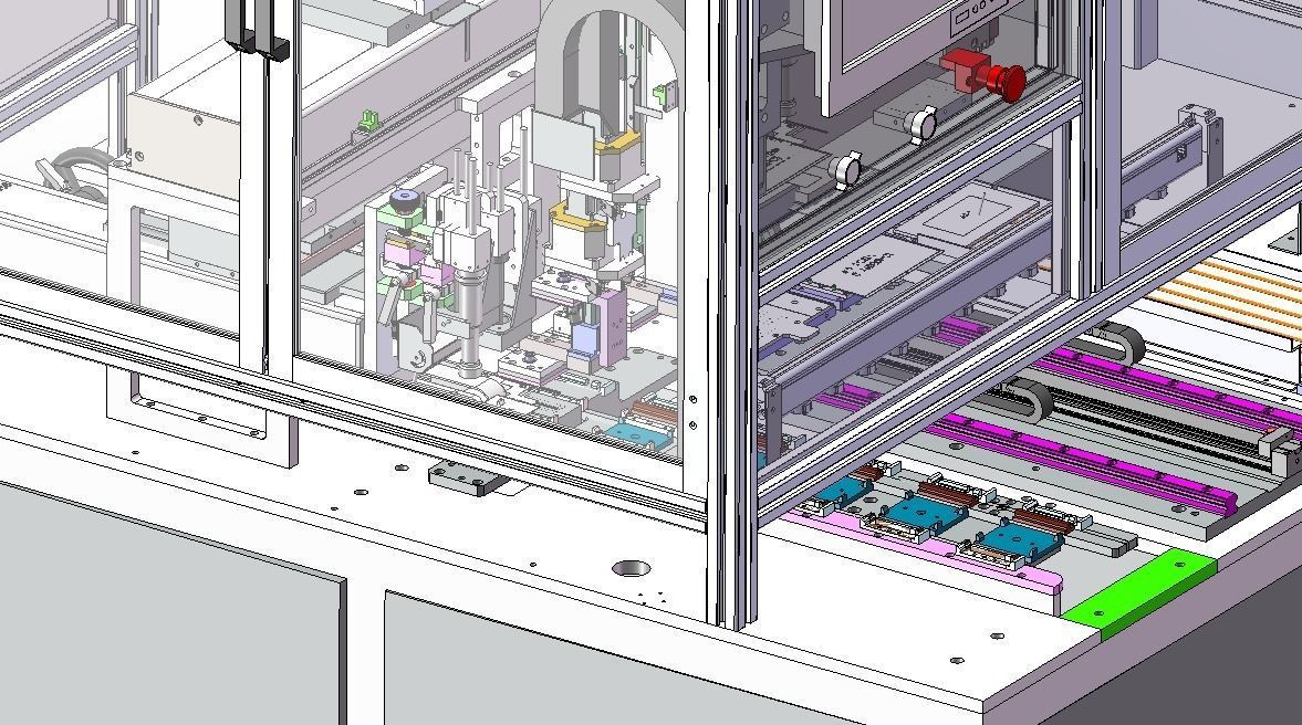 Mobile phone and tablet computer screen  assembly machine 3D model_3