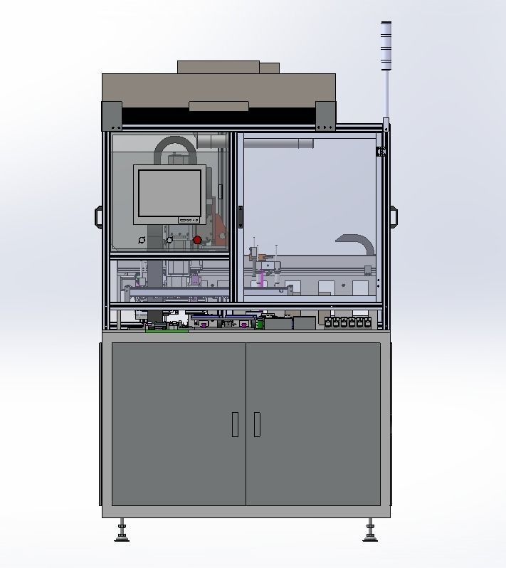 Mobile phone and tablet computer screen  assembly machine 3D model_1